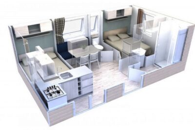 Plan 3d mobile home EVO 24 - Agrandir l'image 8 sur 8, fenêtre modale