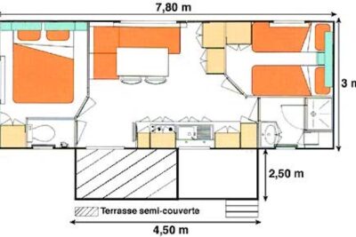 Plan 2d Mobile home IRM - Agrandir l'image 6 sur 6, fenêtre modale