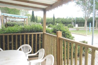 Vue à partir de la terrasse Mobile home Watipi - Agrandir l'image 4 sur 5, fenêtre modale